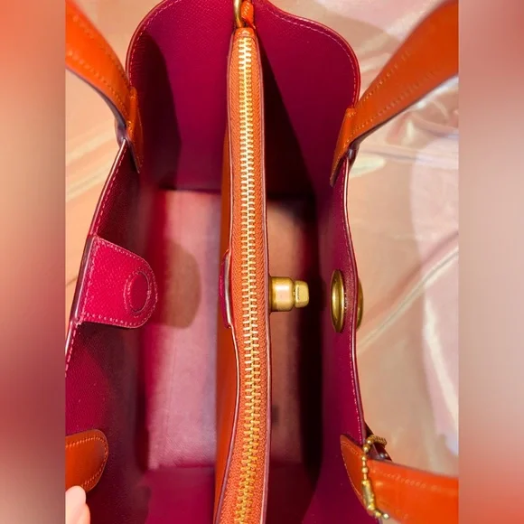 Authentic Coach Willow Tote 24 Floral Signature Canvas w/ Strap & Dust Bag - Picture 7 of 12